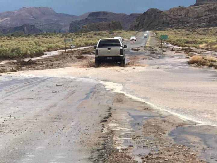 Continúa interrumpido el tránsito en Rutas afectadas por las Lluvias Intensas .