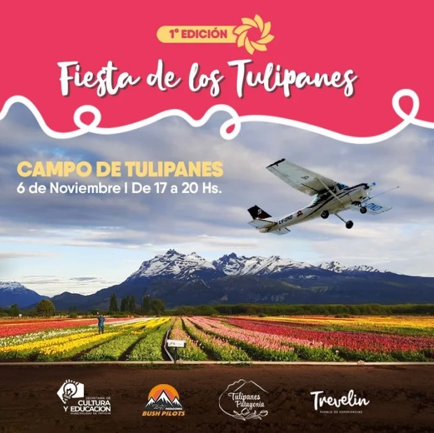 Llega a Trevelin la primera edición de la Fiesta de los Tulipanes