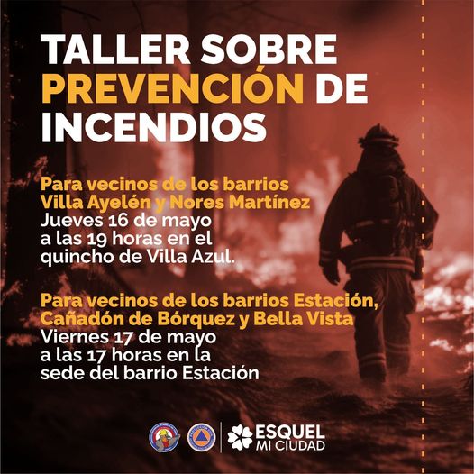 Esquel: Taller para vecinos sobre prevención de incendios