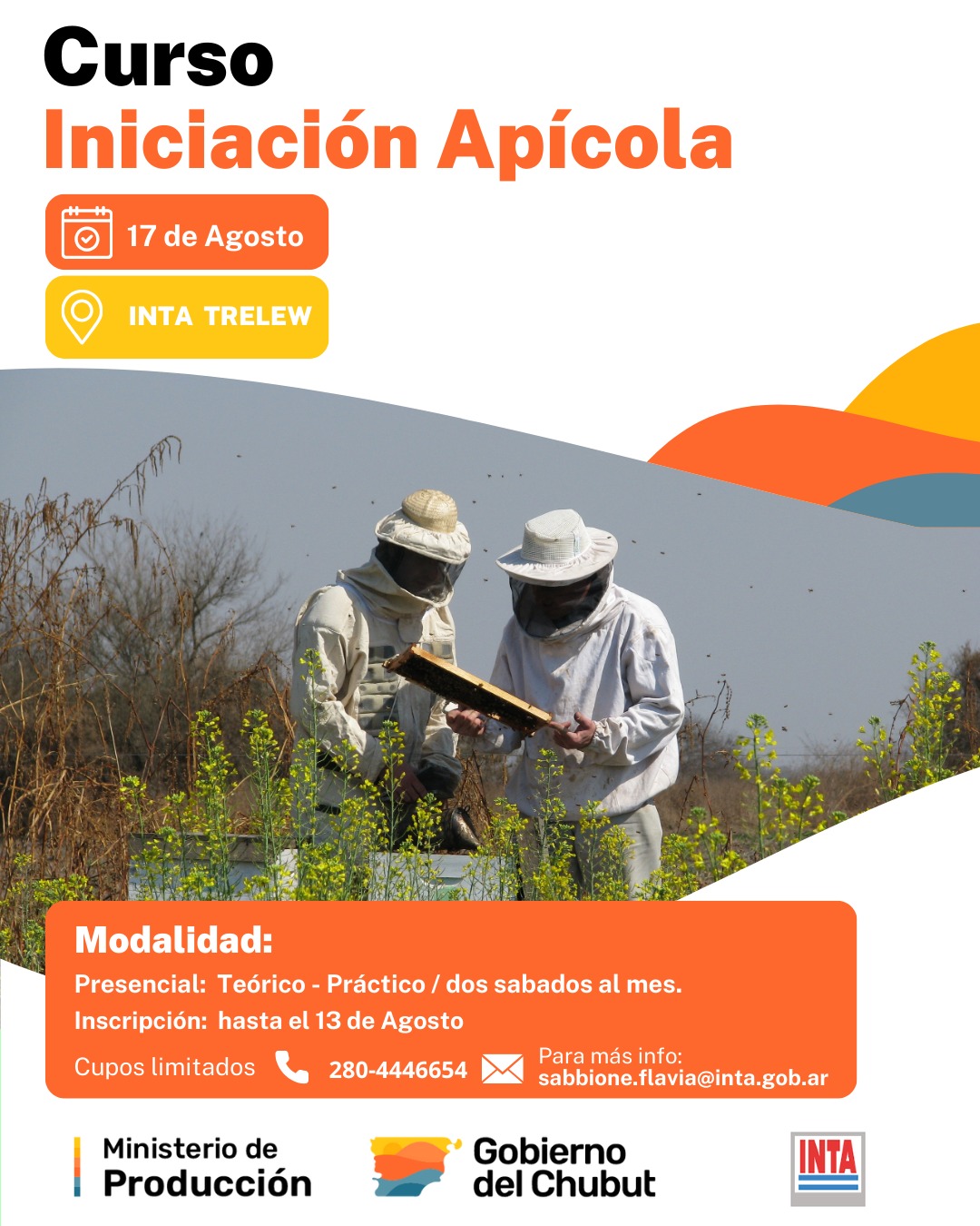 El Gobierno del Chubut abre inscripciones para el Curso de Iniciación Apícola