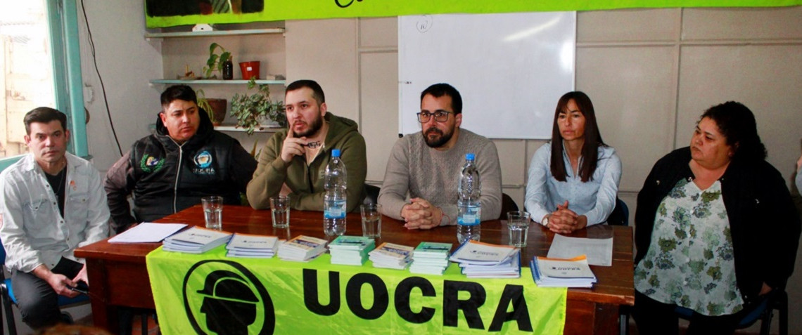 Esquel: El municipio realizó un aporte de materiales a la UOCRA